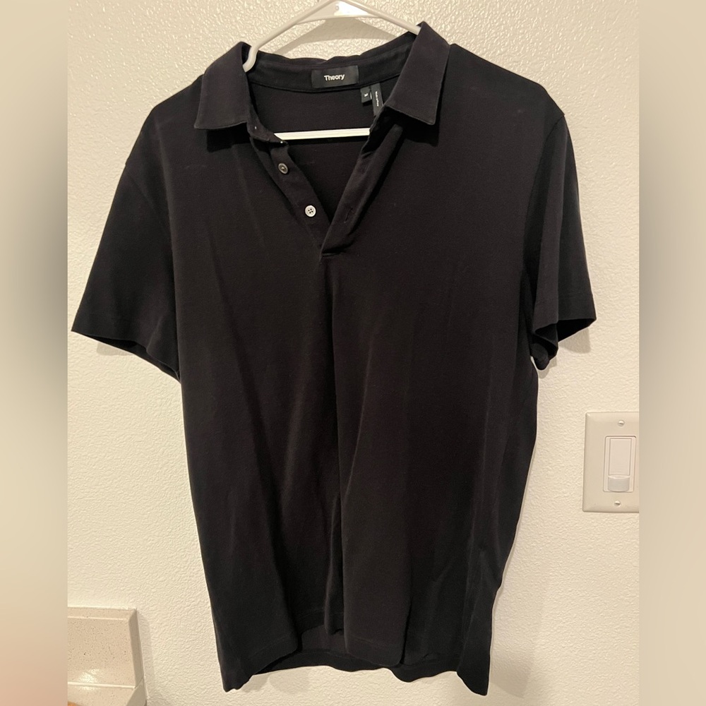 Theory Men’s Black Polo Shirt